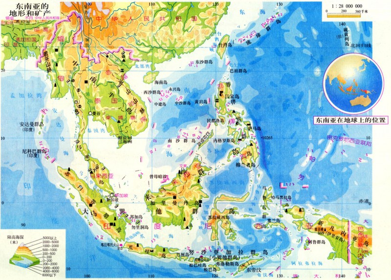 东南亚的地形特点